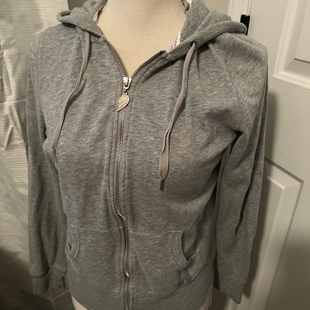 Angel wings zip hoodie